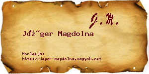 Jáger Magdolna névjegykártya