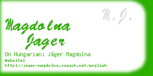magdolna jager business card